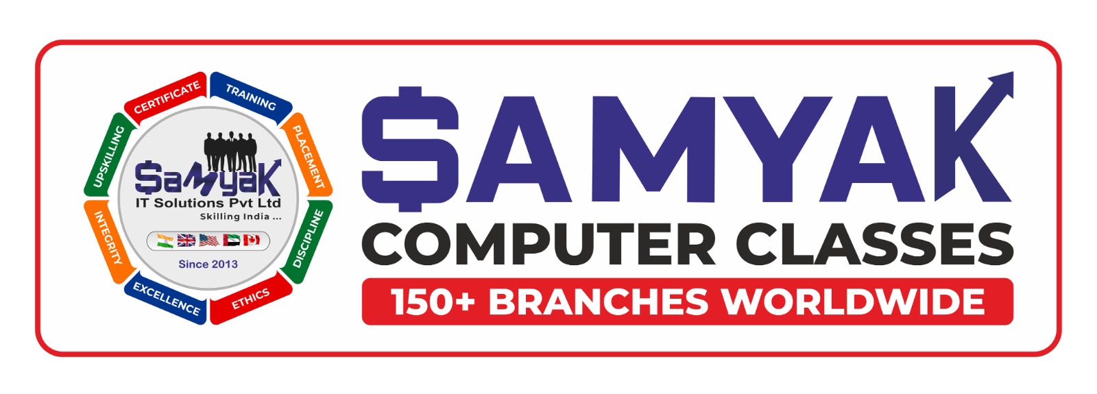 Samyak IT Solutions Pvt Ltd offers computer classes with over 150 branches worldwide, emphasizing integrity, excellence, e...